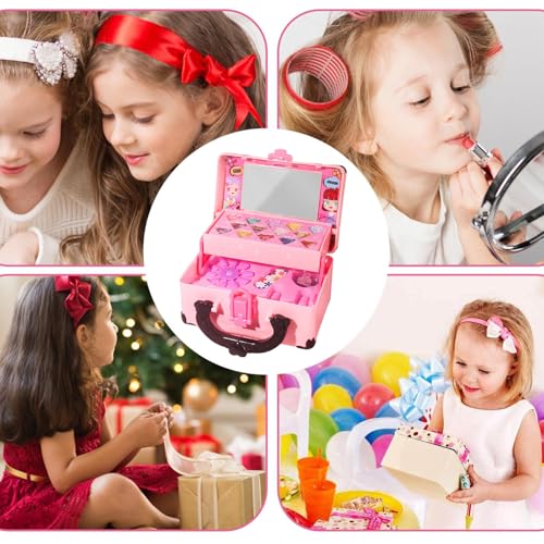 Juego de maquillaje infantil ideal para regalo de cumpleaños de niñas 4