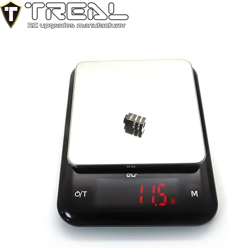 Miniatura 5 de Treal Juego de 4 cubos de rueda extendidos de latón, color negro, 4 unidades, compatible con TRX-4 RC Car +0.394 in