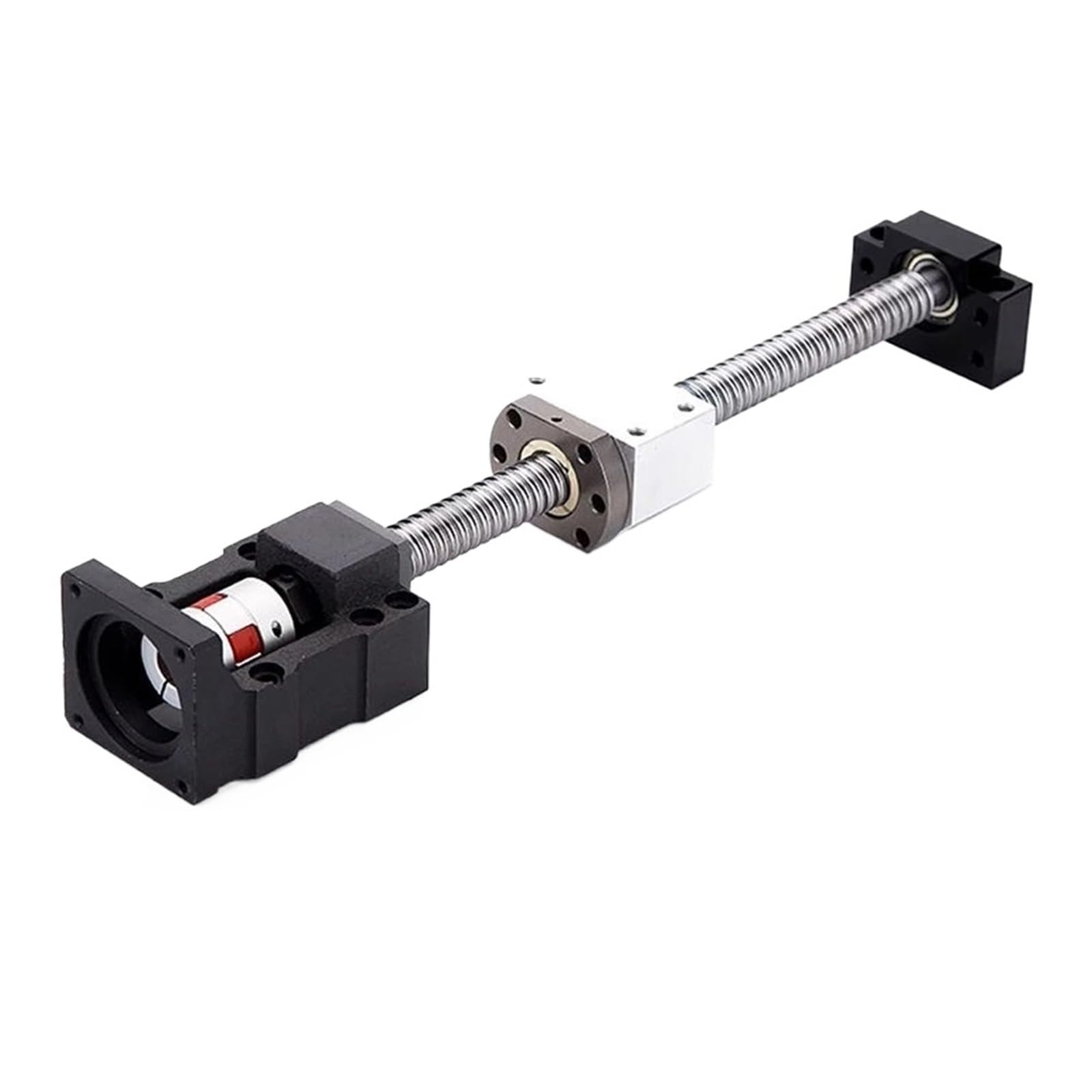 Metal Ball Screw nut end Processing Ball Screw SFU1605 +BKBF12+DSG16H+Coupling D25L30+HM12-57 Motor Base+SBR16 +4PC SBR16UU Slider(400mm)