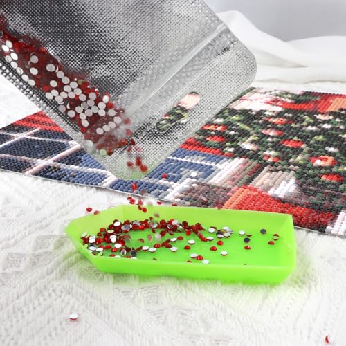 Image of 50PCS Diamond Painting Beads Storage Bags - Reusable Ziplock Pouches for DIY Diamond Art, Gem & Bead Organizer, Craft Supplies Storage Accessories