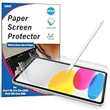 2 Pack Paper Screen Protector for iPad A16 11th Gen 2025/10th Generation 2022(10.9 Inch), Matte PET Film for iPad 11'/10.9-inch, Write and Draw Like on Paper, Anti-Glare & Anti-Scratch