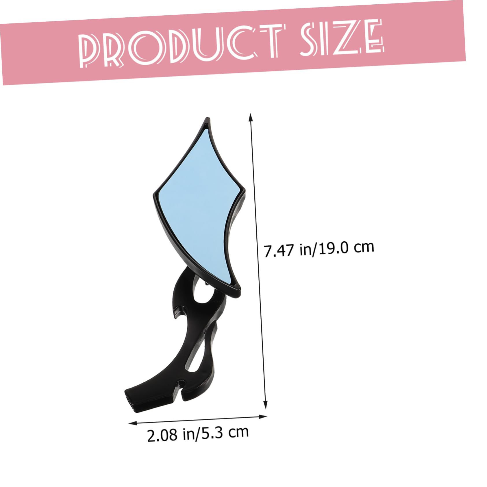 iplusmile 2 Specchietti Retrovisori Laterali per Bicicletta Elettrica e Veicoli, Nero, Abs e Vetro, Facili da Installare, Compatibili e Resistenti