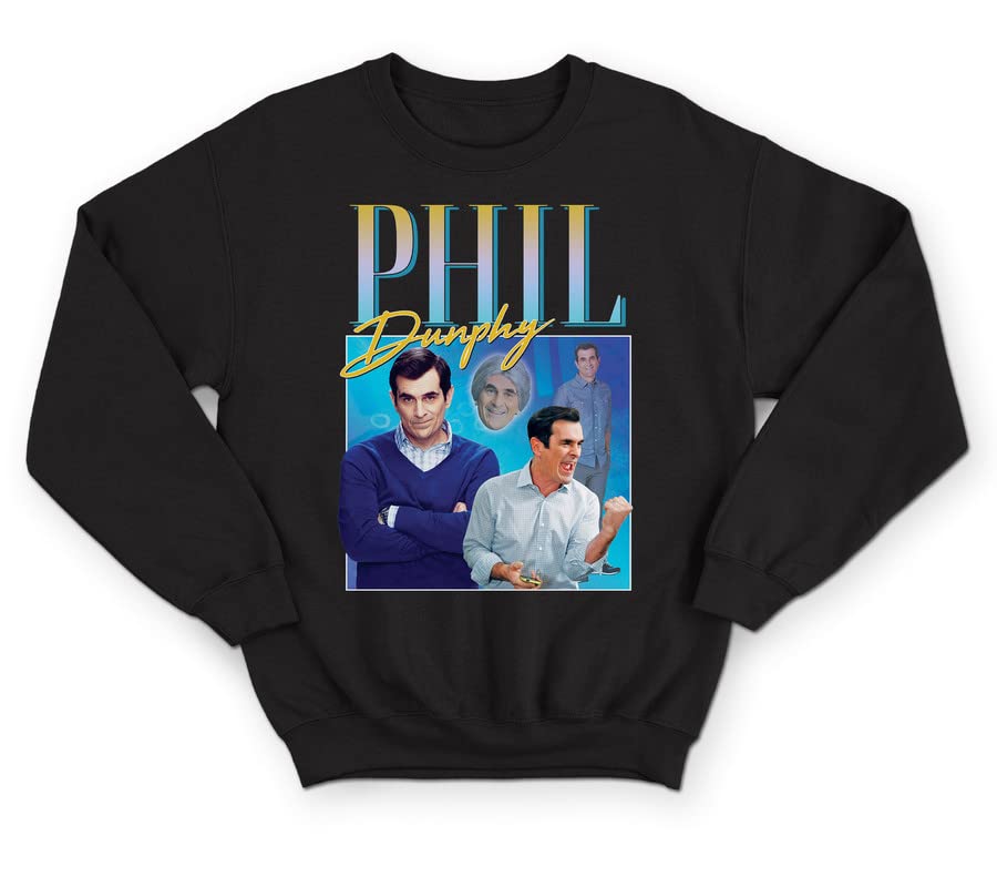 Sanfran Clothing Phil Dunphy Homage Top Funny Modern TV Show Retro 90's Vintage Cam Jumper Sweater