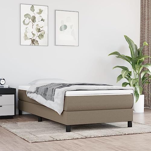 Plumbpyr Colchón de muelles ensacados medio topo, 90 x 190 x 20 cm, tejido 100% poliéster con muelles ensacados y espuma, colchón cómodo para adultos y mayores, transpirable y duradero