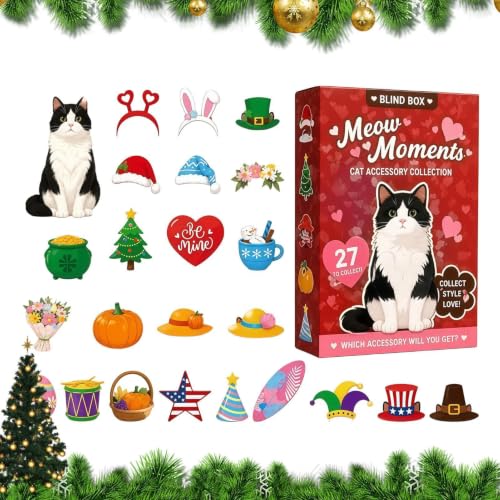 Calendrier de l'Avent en bois 27 pièces avec pendentifs assortis