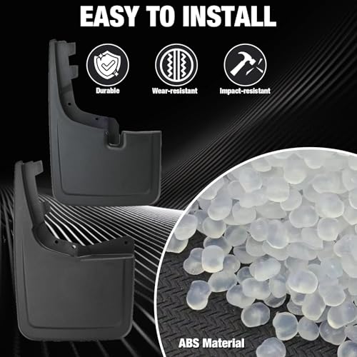 Image of XUKEY 4PCS Mud Flaps Splash Guard for Ford F150 2025 2024 2023 2022 2021 Mudguards Mudflaps Fender Tire Protector Rear Front Car Accessories Replacement
