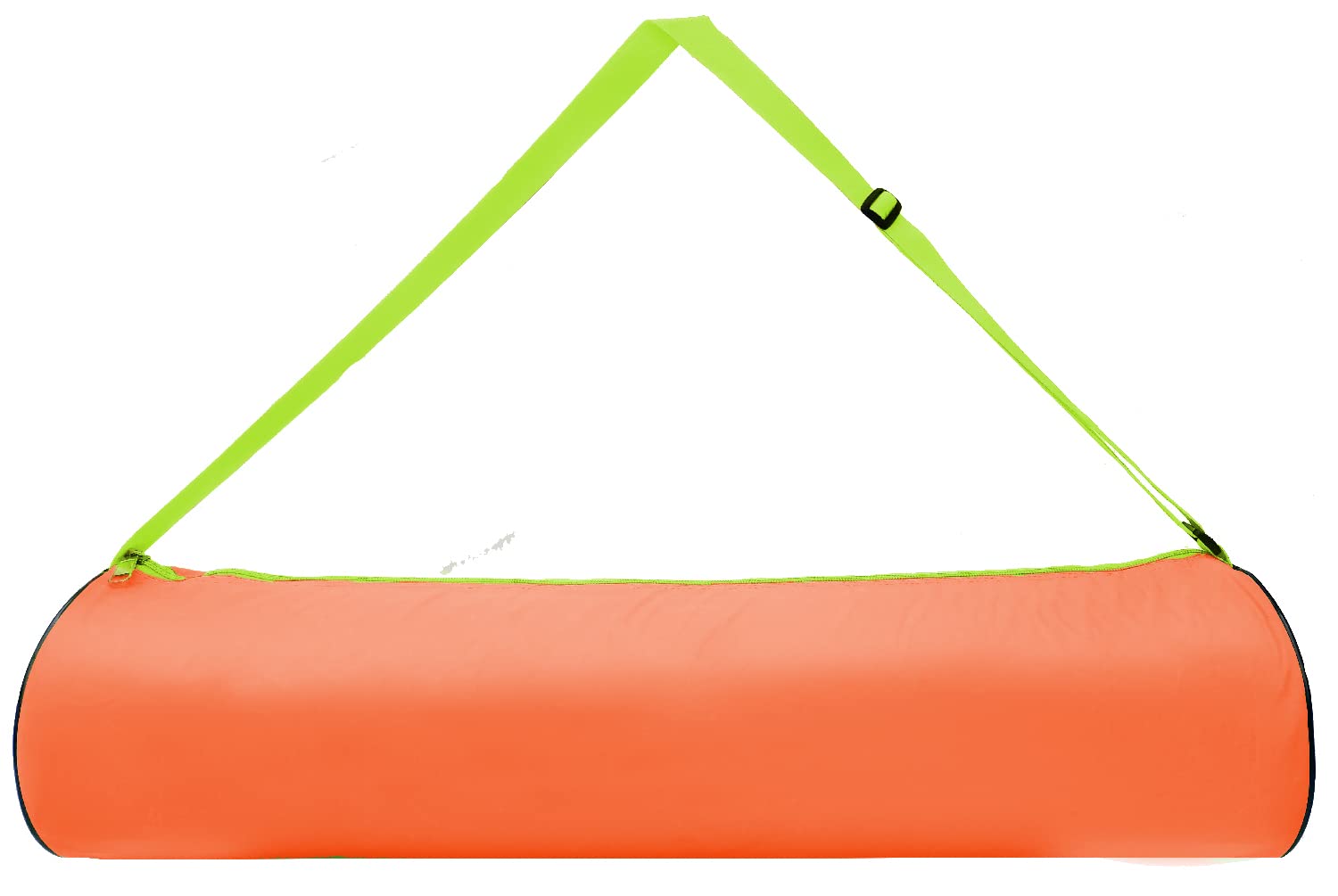 Panchtatava Yoga Mat Cover with Adjustable Shoulder Strap-Stylish Parachute Orange with Green Strap Yoga Bag (B09JK63398) Amazon Price History, Amazon Price Tracker