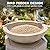 Ultym 32" Outdoor Fountain, Modern Geometric Two Bowls Water Feature with LED Lights, Resin Soothing Cascading Waterfall for Patio, Backyard, Garden or Porch