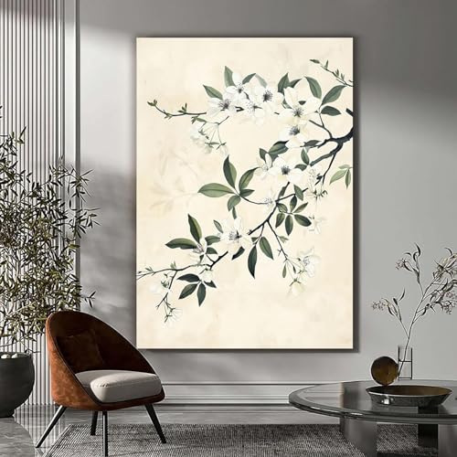 Poster mural de peinture florale pour creer une ambiance chaleureuse au restaurant