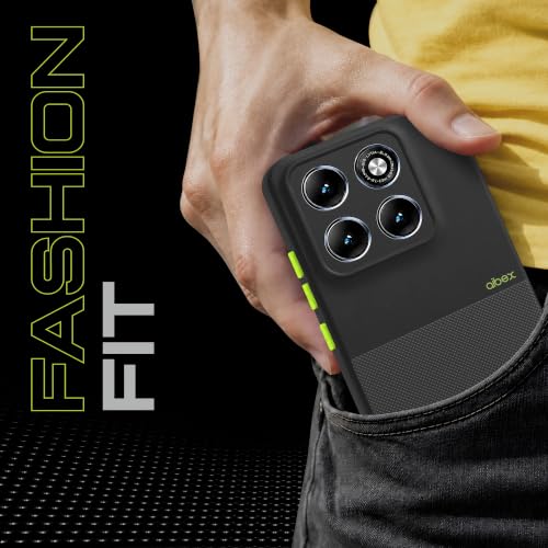 Image of AIBEX Premium Back Cover Case Compatible for Motorola Edge 70 Pro Plus 5G / Motorola Edge 70 Pro 5G|Scratch & Drop Tested Shockproof Matte Texture Case with Soft Microfibre Lining|Slim Fit - Black