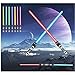 Produktbild JLTXKST 2 Stück Laserschwert Kinder,Star Wars Lightsaber,mit Licht und Sound,2 in 1 Lichtschwert, für Cosplay Spielzeug für Kinder