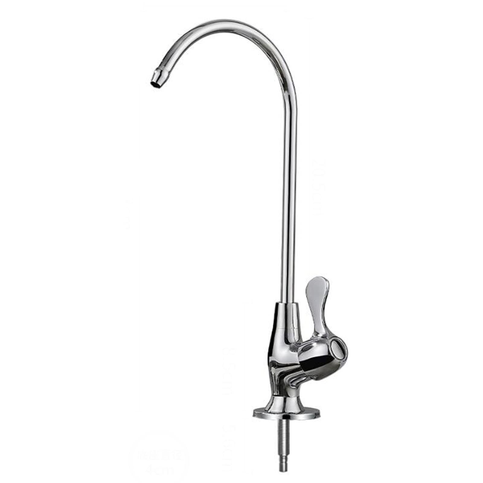 Grifo de filtro frío único de latón con palanca de tacto suave, grifo de agua potable para montaje en cubierta (B)