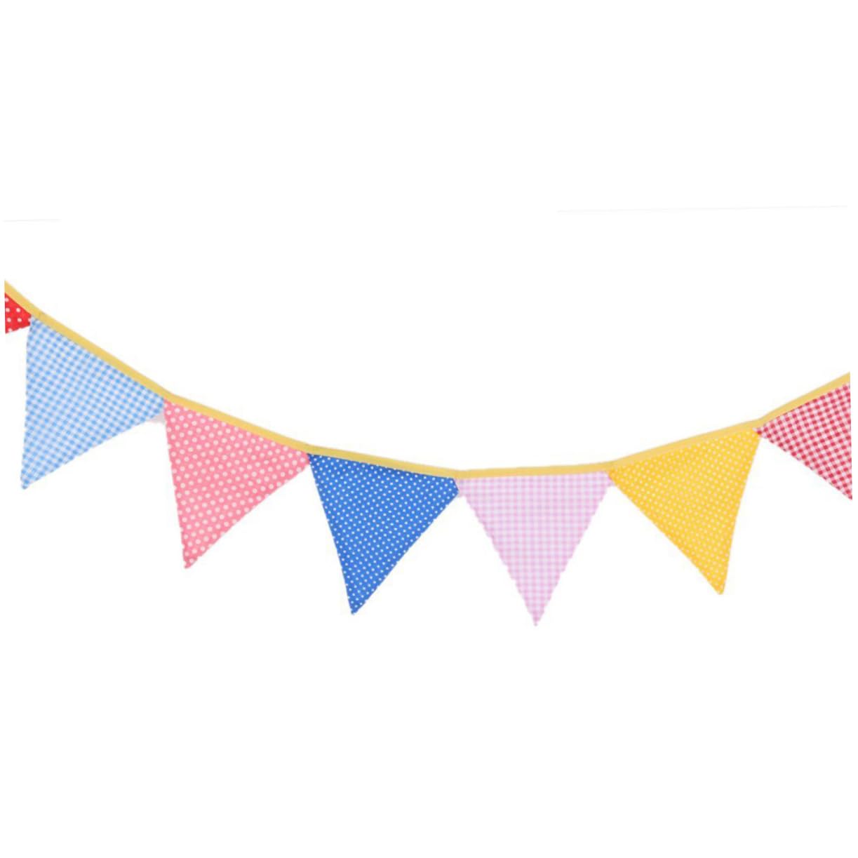 Gadpiparty 3 Set Di Bandierine Triangolari Punteggiate in Cotone Y Decorazioni Per Feste Di Compleanno Striscioni 12 Pezzi * 3