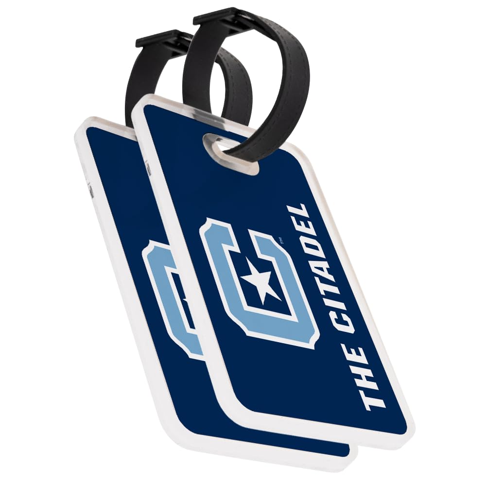 Desert Cactus The Citadel Luggage Tag Official The Citadel Bulldogs 2 Pack Travel ID Label for Suitcases Bags