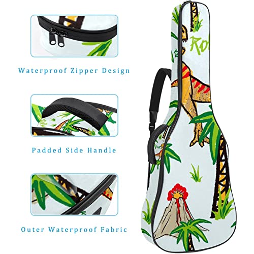 Housse de transport étanche pour guitare avec bandoulière réglable Motif dinosaure, Multicolore 03., 42.9×16.9×4.7 in… - Les Beatles, Paul McCartney, John Lennon, RIngo Starr, George Harrison Housse de transport étanche pour guitare avec bandoulière réglable Motif dinosaure, Multicolore 03., 42.9x16.9x4.7 in… – Image 5