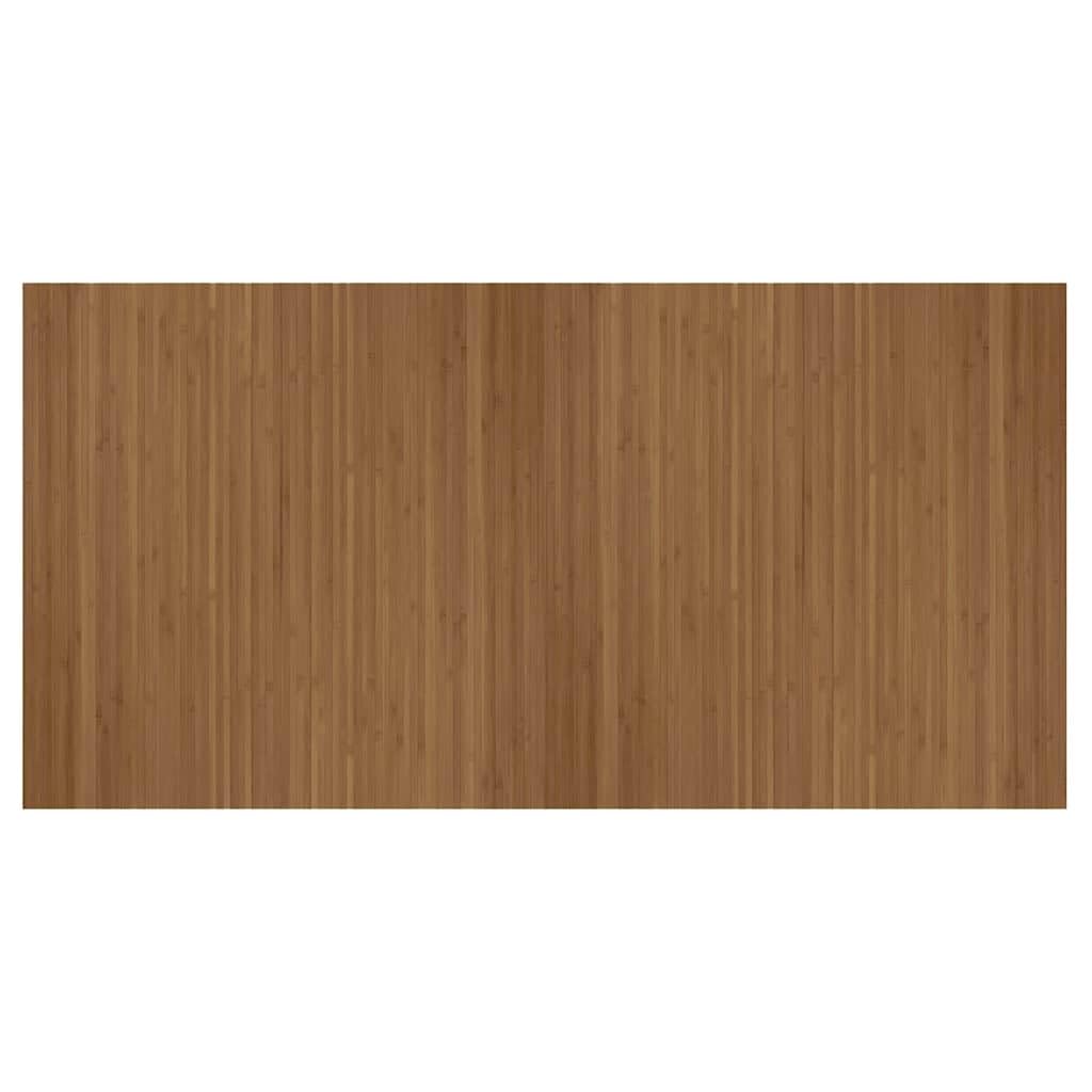 Bambusteppich 100x200 cm Braun Rechteckig