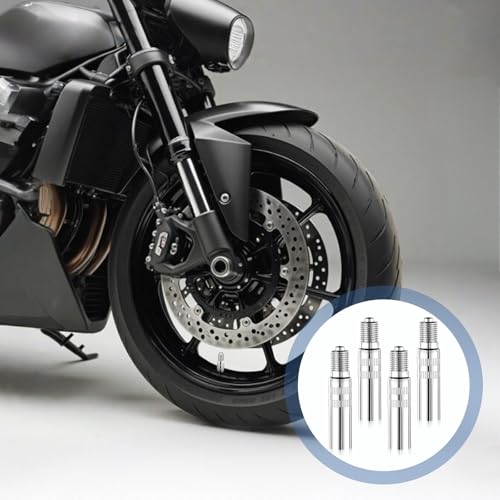 Image of Tire Valve Extender, 4 Pcs Tire Valve Extension - 39mm Valve-Stem Extension for Car, Motorcycle, Truck