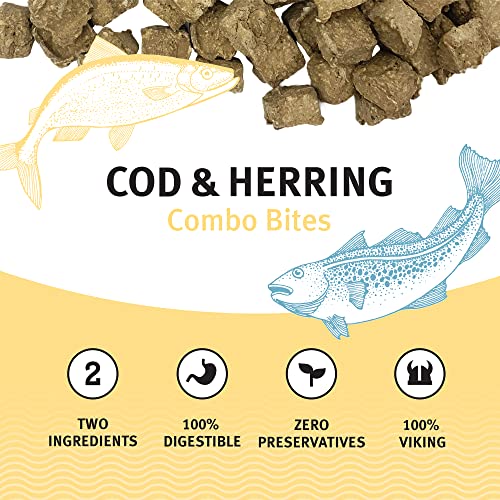 Icelandic+ Plus Cod & Herring Combo Bites Dog Treat 3.0-Oz Bag #TOP3