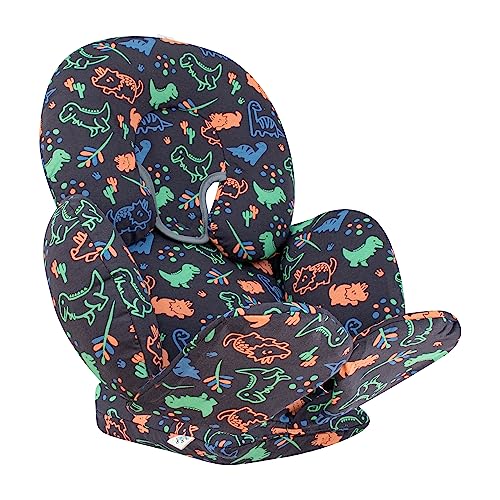 JYOKO Kids Reductor Universal Bebé 3 Piezas, Algodón Orgánico, para Cochecito y Silla de Coche Grupo 0, Diseñado y Confeccionado en Barcelona   Happy Dino
