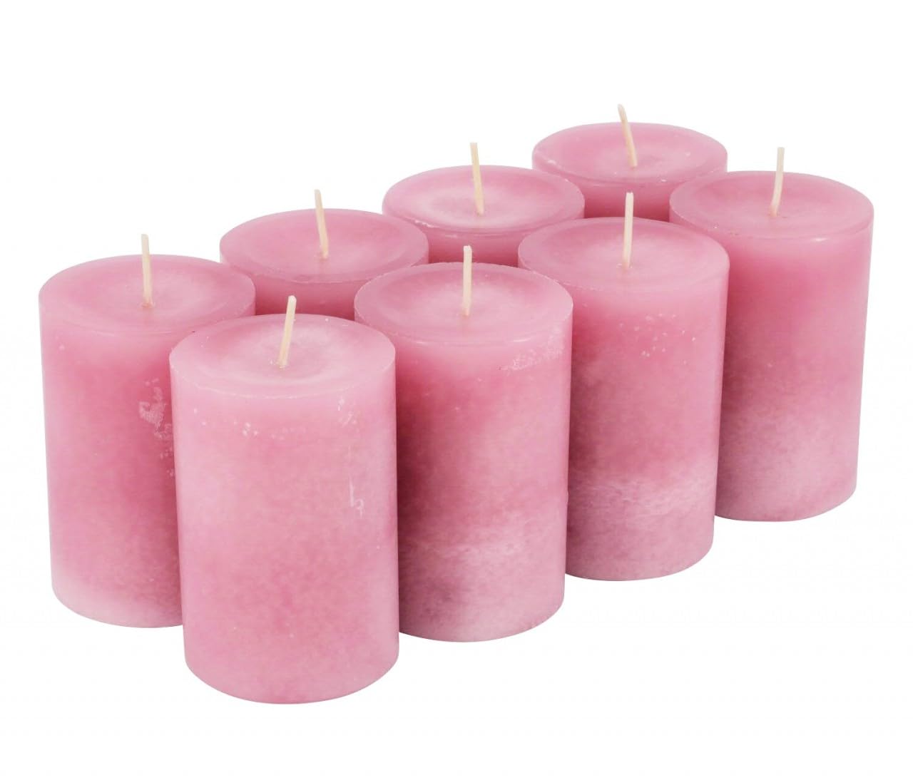 Candele per l'Avvento/candele a colonna/candele (Safe Candle) – Grande scelta – Corona dell'Avvento/ghirlanda di Natale/candele di Natale., Antikrosa, Medium & Schlank: Höhe 9cm / Ø 6cm - 8 Stück