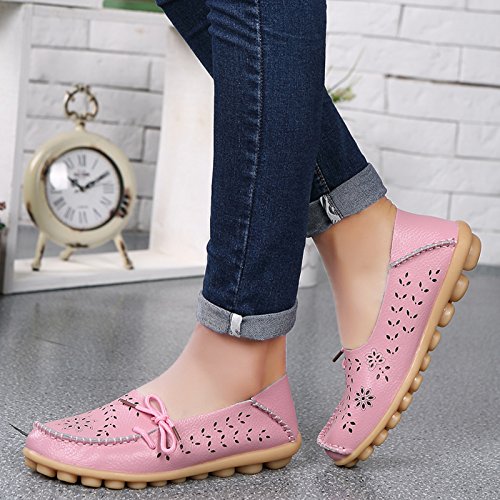 Image of VenusCelia Women's Breathable Comfort Walking Office Flat Loafer