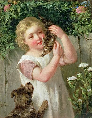 Cuadro Pintura Lienzo Rivales de George Augustus Holmes Arte Decorativo Oficina 60x90cm
