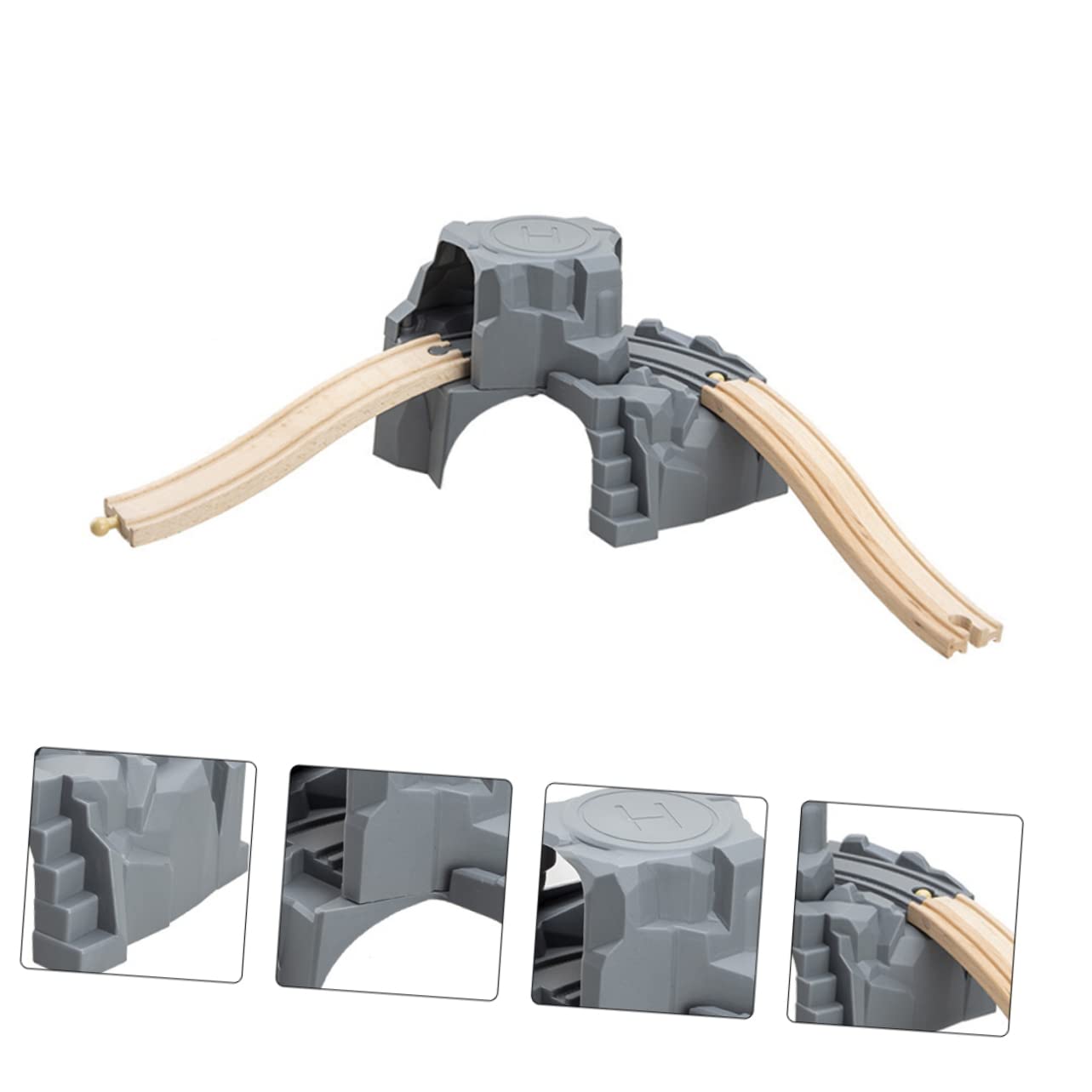 KESYOO Kids Toy Train Tunnel Set 1 Set Track Accessories Model Railway Scene and Parking Apron