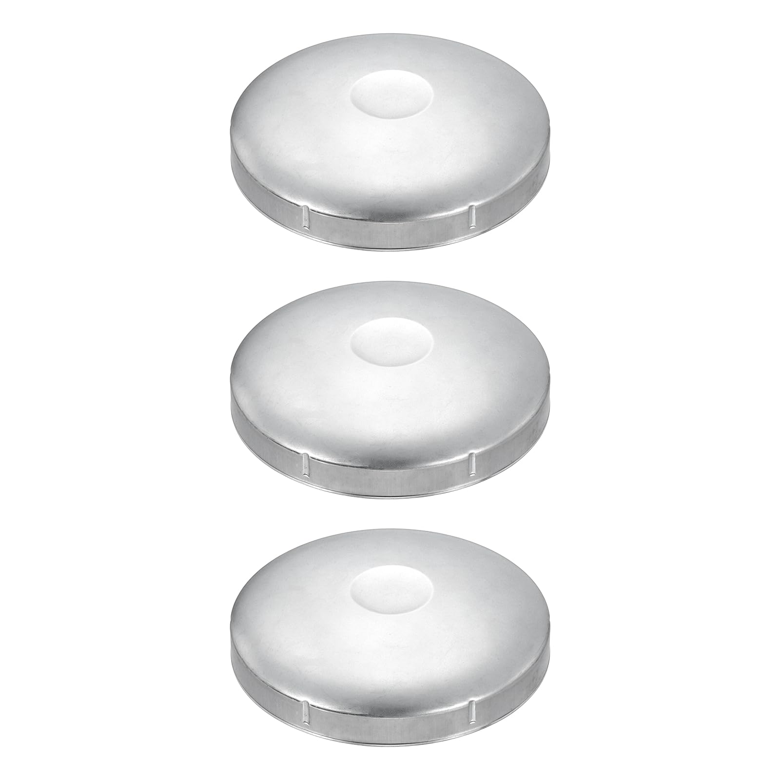 sourcing map 3Pcs 162 mm Chain Link Fence Post Cap, Dome External Post Caps Galvanized Round End Cap Fit 162 mm OD Pipe for Outdoor Chain Link Fence Parts