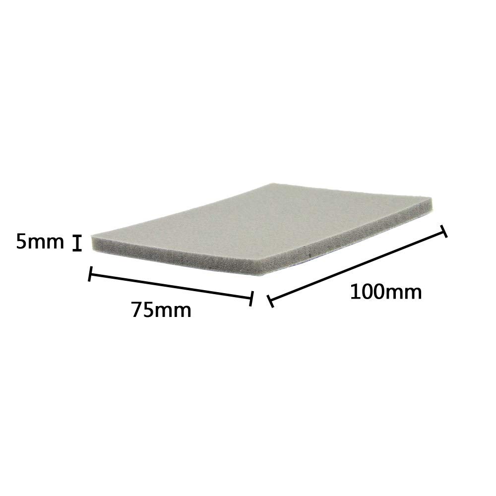 12 Uds 75x100mm lijado esponja bloque almohadilla papel de lija 400 1000 1500 3000 grano flocado papel abrasivo esponja lijado hojas, 1500,75x100mm