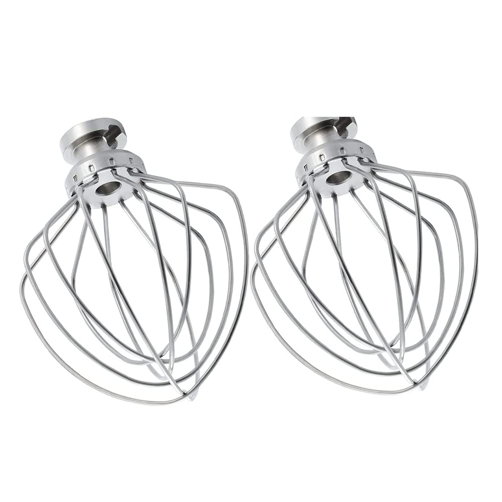 GIWFBQTR Dishwasher Safe Wire Whip Attachment 6 Wire Whisk Upgrade Real Fits Tilt-Head Stand Mixer for Egg