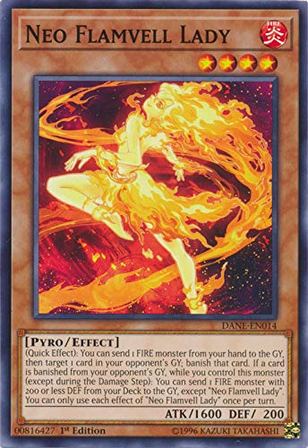 Amazon.com: Yu-Gi-Oh! - Neo Flamvell Lady - DANE-EN014 - Common