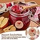 DOUSELLA 600 Stück Marmeladen Aufkleber Etiketten Kraftpaier Klebeetiketten zum beschriften Selbstklebend Marmelade Handmade Marmeladenglas Sticker für Backen Geschenktüten Flasche