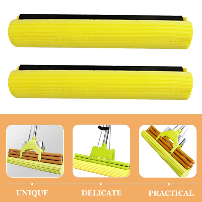 Tête de balai à franges Amosfun lot de 2 recharges absorbantes en cellulose - 6