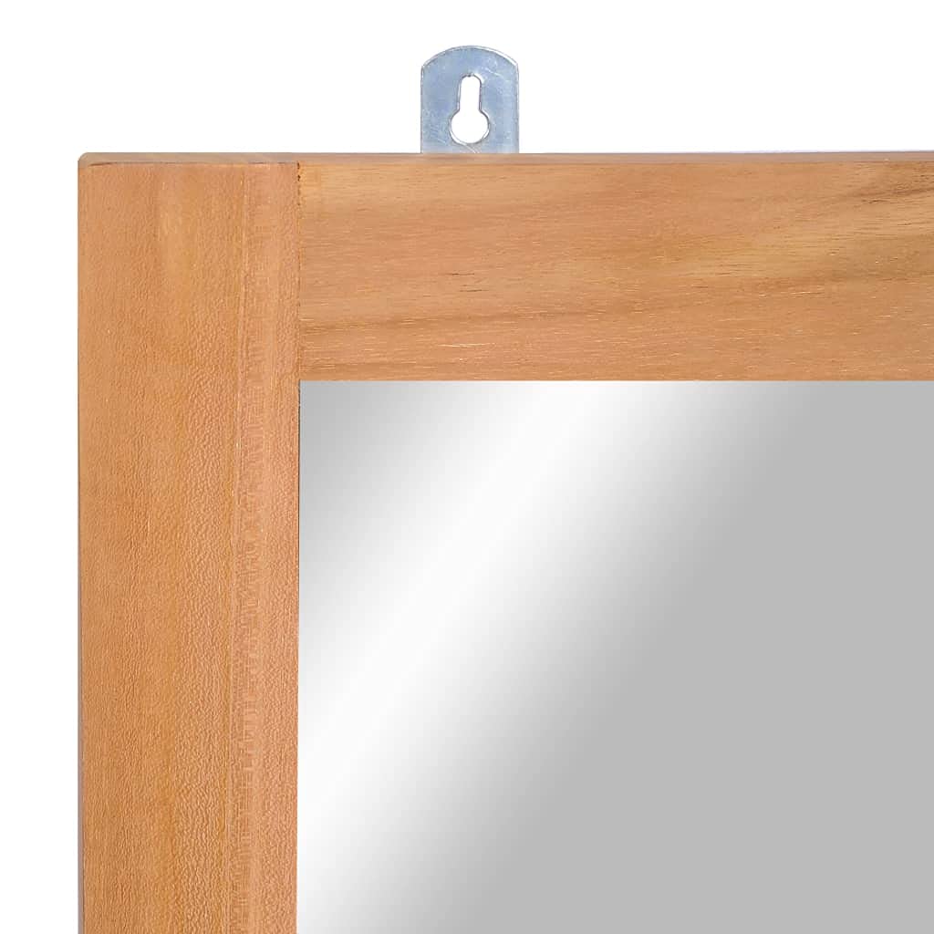 SYDE Lustro ścienne z litego drewna tekowego 50 x 70 cm