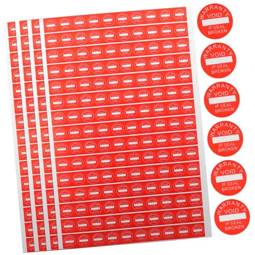 Unomor 1000 Pack Round Sticker Labels Adhesive Caution Stickers for Easy Apply Warning Stickers