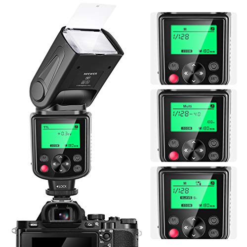 Neewer NW635 TTL GN58 Speedlite Flash con pantalla LCD compatible con cámaras...
