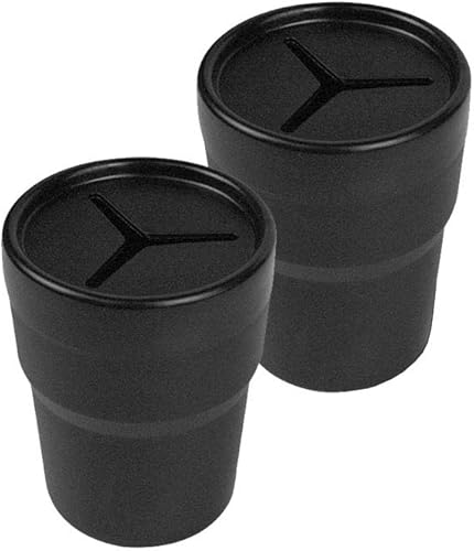 JAVOedge Paquete de 2 soportes negros para almacenamiento de automóvil, para bolígrafos, monedas, dinero en efectivo, cabe en portavasos