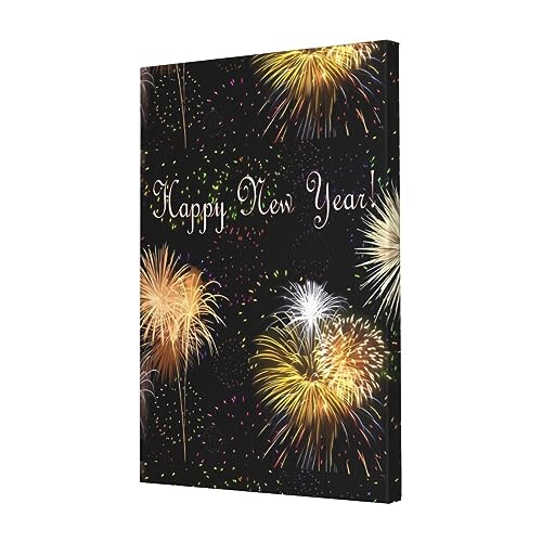Toile murale Happy New Year 40x61 cm impression moderne sans cadre pour salon