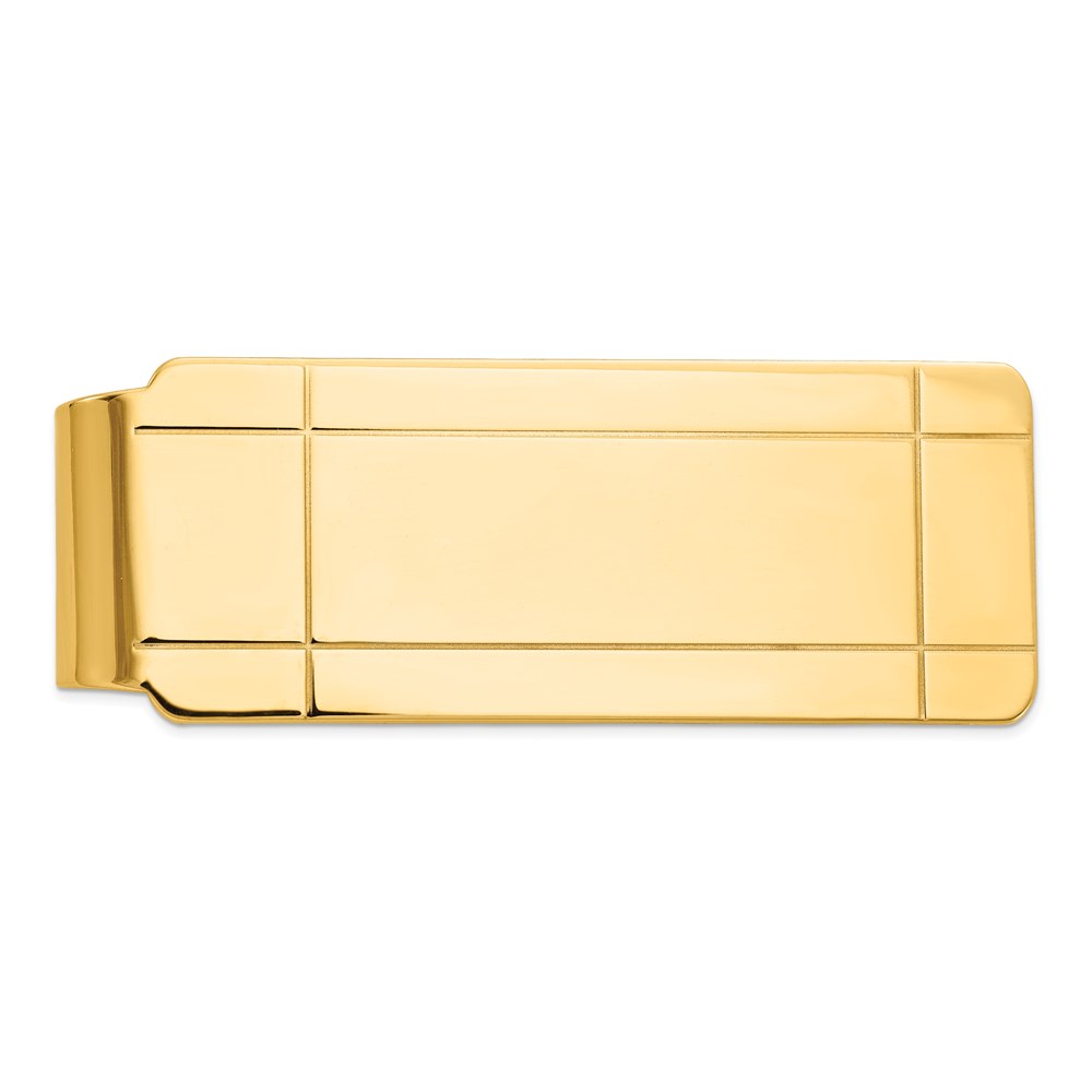 Men's 14k Yellow Gold Money Clip Fine Jewelry For Men Gifts For Him