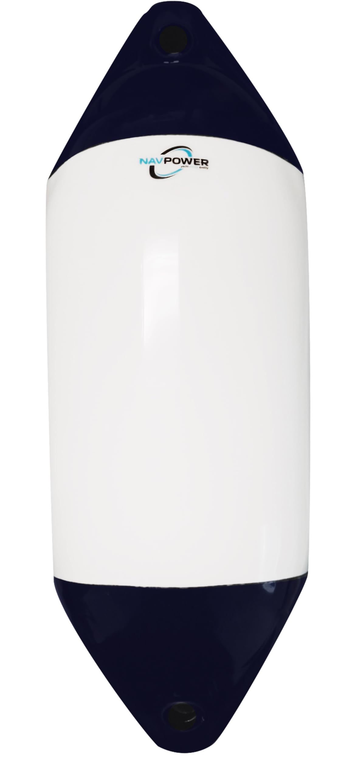 Kit Parabordi per Barca Navpower Navprotect, Set Parabordi Barca F0 F1 F2 F3, Multipack 1/2/4/6 Unit, PVC Marino, Bianco/Blu, Compatibile con Majoni Polyform