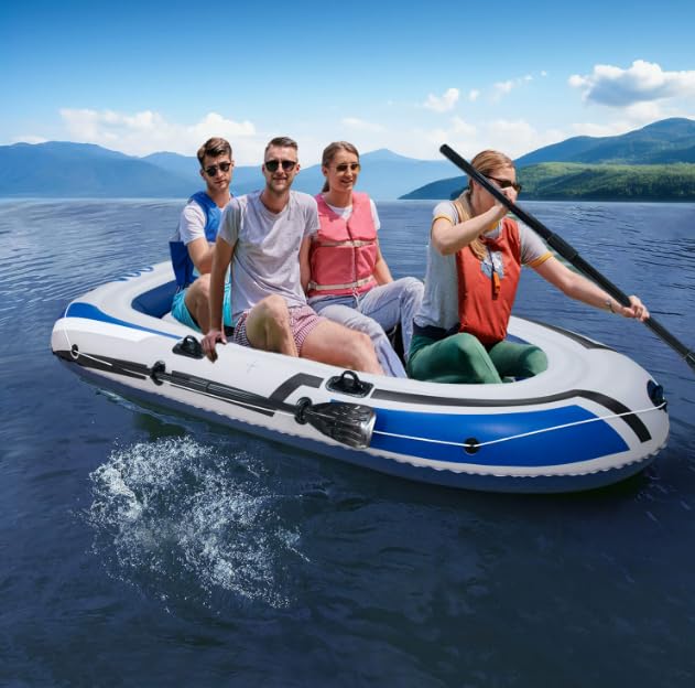 Bateau gonflable compact facile à transporter pour rafting et lac