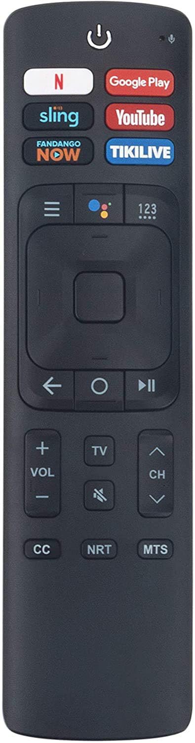 ERF3A69S Smart TV Voice Command Remote Control with Netflix Google Play Sling YouTube Fandango Now Tikilive Buttons fit for Hisense/Sharp Smart 4k