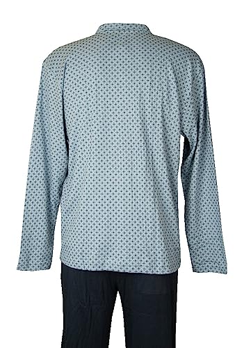 Pyjama Homme Hiver Interlock Ouvert Devant Facile à Enfiler - 4
