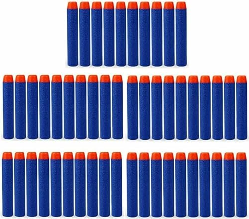 Image of VERAT Hollow Out Soft Foam Refill Darts for N-Strike Elite Series Blasters (Blue, Pack of 200)