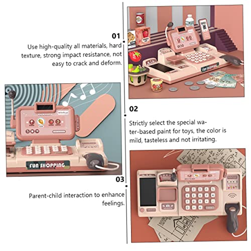 Hohopeti 1 Conjunto De Caixa Registradora Infantil De Brinquedo Para Celular Brinquedos De Brinquedo