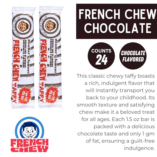 French Chew Taffy, sabor chocolate, pack de 24 miniatura 3