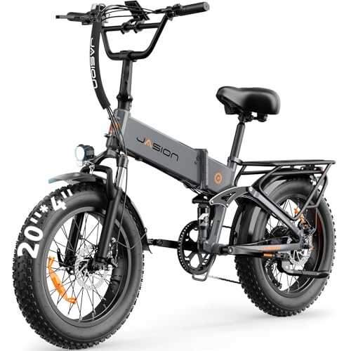 Image of Jasion X Hunter /PRO Electric Bike for Adults,1800W /1400W Peak 20''Fat Tire Foldable Ebike,Folding E Bike Up to 80 /70 Miles Range,720 /624WH Removable Battery,30 MPH E Bike,Certified by UL2849