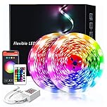 phopollo Led Strip Light 20m Compatible for Alexa & Google Home, Smart WiFi App Control, Music Sync Mode with Mic, Flexible Led Lights for Bedroom, Gaming Room (10mx2)