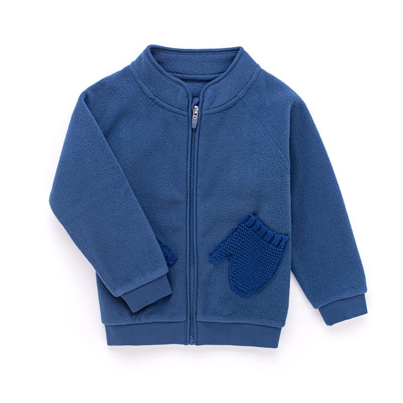 Tenna Teki Toddler Fleece Jacket - Warm Soft Zipper Coat for Boys Girls, Cozy Spring Outerwear, Durable and Stylish
