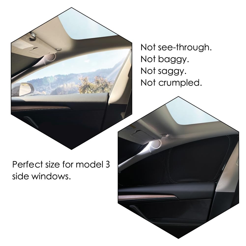 8-częściowa zasłona prywatności tesbeauty zaprojektowana specjalnie do Tesla Model 3, ulepszone 5-warstwowe osłony kempingowe, osłona przedniej szyby, osłony przeciwsłoneczne, ekrany kempingowe